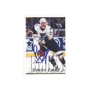  Patrice Tardif, St. Louis Blues, 1995 Topps Autographed 