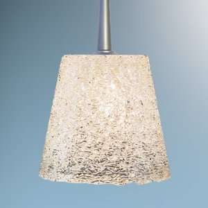   Bling I Mono Point Canopy Line Voltage Down Light Pendant with Whi