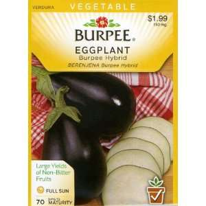  Burpee 55749 Eggplant Burpee Hybrid Seed Packet Patio 