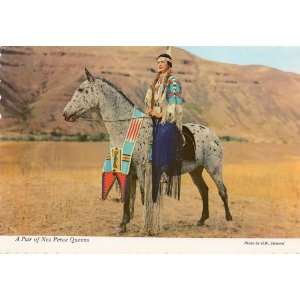 Post Card IDAHO SOUVENIR, A Pair of Nez Perce Queens (99667   The Gem 