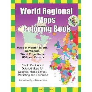  World Regional Maps Coloring Book Maps of World Regions 