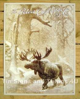   Remington TIN SIGN snow cabin outdoors ad hunting wall decor 1140
