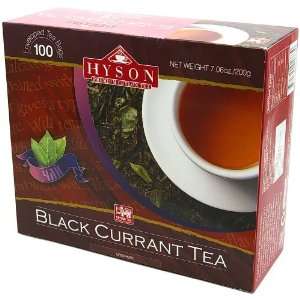 BLACK CURRANT (Black Tea) HYSON, 100 Teabags in Cardboard Carton 