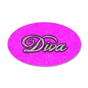  38.5x24.5O Wall Vinyl Sticker Diva Princess Everything 