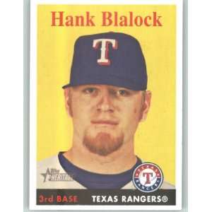  2007 Topps Heritage #254 Hank Blalock   Texas Rangers 