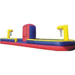Inflatable Basketball Bungee Run Game  41 Ft. Interactive Tug N Dunk 