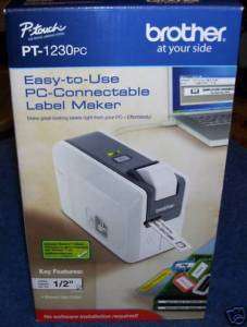 Touch Easy to Use PT 1230 PC Barcode Label Maker  