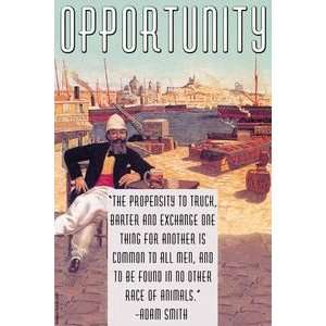  Opportunity   12x18 Framed Print in Gold Frame (17x23 