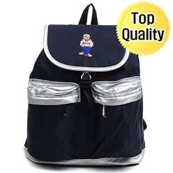 Men Women Backpack School Bag Vintage Bear 3 Color  