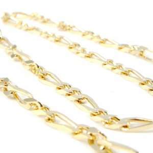   plated chain gold Figaro 60 cm (23. 62) 5 mm (0. 20). Jewelry