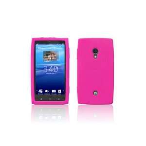   Xperia X10 Silicone Case (Hot Pink) Cell Phones & Accessories
