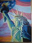 statue of liberty 126th anniversary hand painted picture returns not 