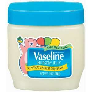 Vaseline 100% Pure Petroleum Jelly, Nursery Pack, Baby Fresh Scent, 13 