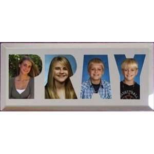  PRAY Word Picture Frame Glass Clear 20106