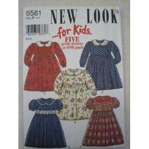  New Look Pattern 6581 Five Dresses in One Pack Size A 2 7 