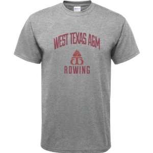 West Texas A&M Buffaloes Sport Grey Youth Varsity Washed Rowing Arch T 
