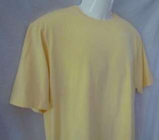 MEMBERS MARK New Pima Cotton Yellow T Shirt Mens M  