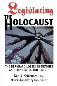 Legislating The Holocaust, (0813337755), Karl Schleunes, Textbooks 
