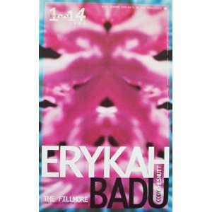  Erykah Badu Original Fillmore Concert Poster F552 MINT 