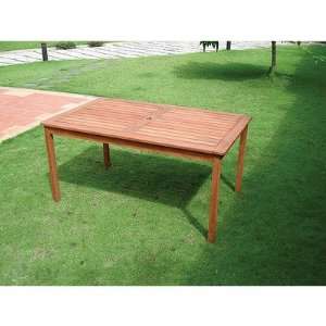  Vifah Balthazar Rectangular Table Patio, Lawn & Garden