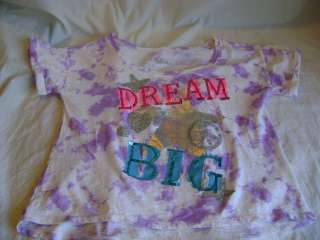 Girls JUSTICE Purple Baggy shirt size 14 VERY CUTE  