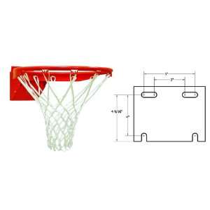  College Basketball Shot Rim Goal Pigtail Net ORANGE RIM 