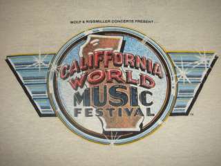 RARE VINTAGE CALIFORNIA WORLD MUSIC FESTIVAL SHIRT 1979  