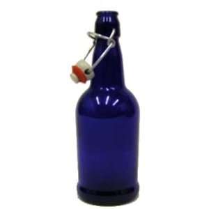  Cobalt Blue 16 oz. EZ Cap Beer Bottles, CASE OF 12 