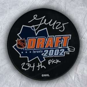   TALBOT 06 NHL Draft Day SIGNED Puck w/ 234 Pick Sports Collectibles