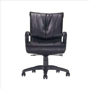   Leather Executive Chair Leather Rally   Black
