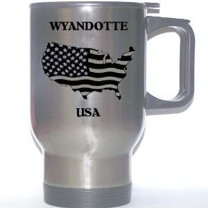  US Flag   Wyandotte, Michigan (MI) Stainless Steel Mug 