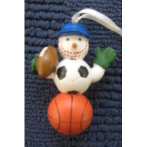  Hallmark Sports Snowman Christmas Ornament