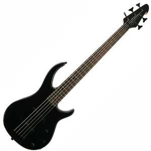   MAPLE NECK BLACK 5 STRING ELECTRIC BASS GUITAR Musical Instruments