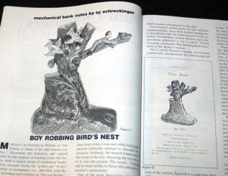 1991 Antique Toy World BOY ROBBING BIRDS NEST BANK (VG)  