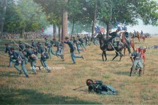   Schmehl DEATH OF REYNOLDS S/N Gettysburg battle CIvil War Retail $195