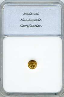 1871 H California Fractional Gold 1/4 $ BG 857 Hershfield & Mitchell 