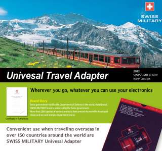 2012 SWISS MILITARY Universal Travel Power AC Adapter  