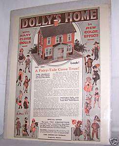 1930S ERA DOLLY HOUSE PAPER DOLL AD AMERICAN WOMAN OLD  