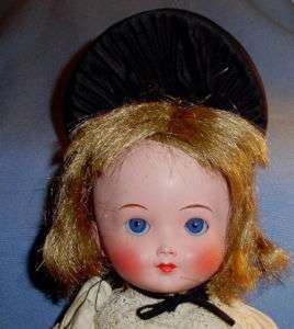 Vintage 1940 SWISS ? with Glass eyes Ethnic Foreign Costume DOLL 