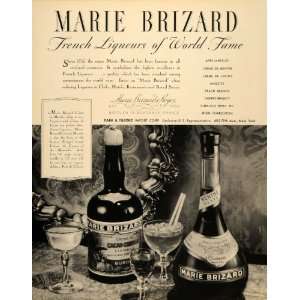  1934 Ad Park & Tilford Import Marie Brizard Liqueurs 