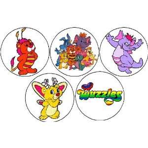  Set of 5 Wuzzles 1.25 MAGNETS Disney Animal Creatures 