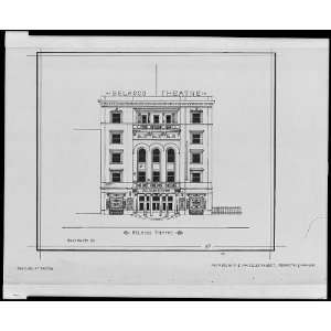  Washington,DC,Belasco Theatre,Elevation,c1925,Dumas