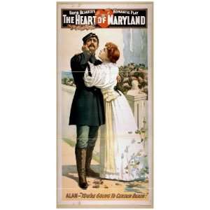  Poster David Belascos romantic play, The heart of 