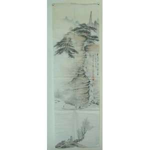  one Signed Scroll Painting by Zheng WuChang (1894   1952 