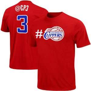   Los Angeles Clippers #3 Youth Twitter T Shirt   Red