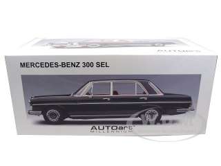 Brand new 118 scale diecast car model 1970 Mercedes 300 SEL 6.3 Black 