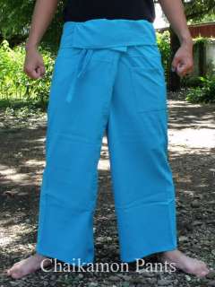 Thai Fisherman Pants Yoga Genie Harem Trousers Sky Blue  