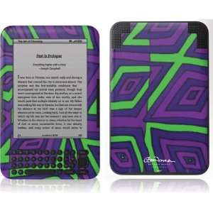   Purple Green Madness Vinyl Skin for  Kindle 3 Electronics