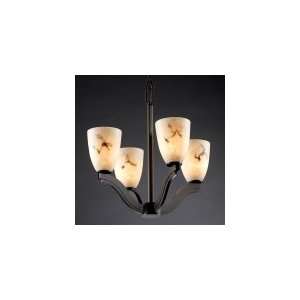 Justice Design Group FAL 8970 18 MBLK Bend LumenAria 4 Light Single 