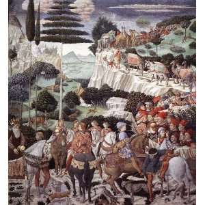    Procession of the Oldest King, By Gozzoli Benozzo